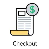 Trendy Checkout Concepts vector