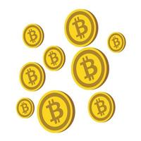 bitcoin currency pattern vector