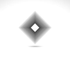 Square logo. Geometric line icon vector