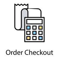 Order Checkout Concepts vector