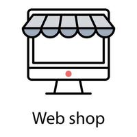 conceptos de tienda web vector