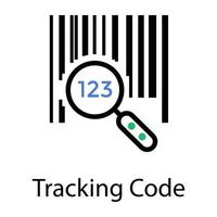 Tracking Code  Concepts vector