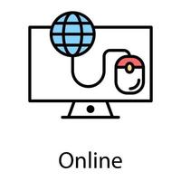 Online World Concepts vector