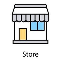 Trendy Store Concepts vector