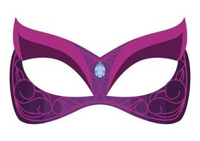 mardi gras purple mask vector