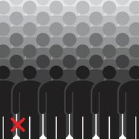 icon prohibited crowding, pandemic, social distancing sign design ornament vector element graphic