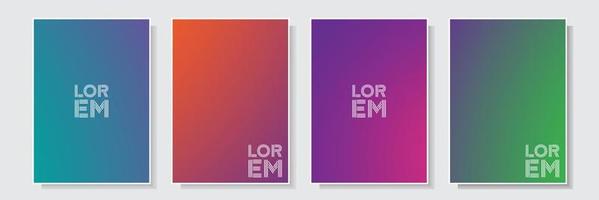 multicolor gradation modern template design cover set collection vector graphic