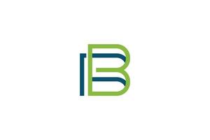 BR or RB letter initial identity minimal logo design vector