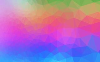 multicolor claro, textura de mosaico del triángulo del vector del arco iris.