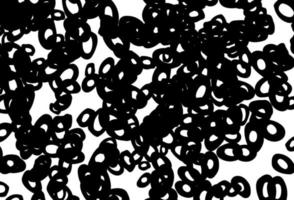 Black and white vector pattern with spheres.