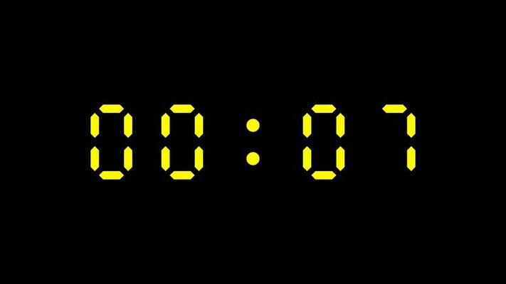 Ten Seconds To Zero 10 0 Modern Digital Countdown Timer On Transparent Background Stock Video At Vecteezy