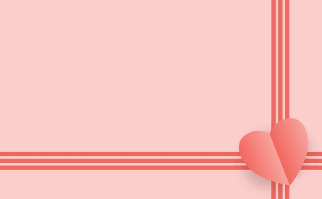 valentines template background with border and heart shape ornament, greeting card design vector