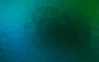 Dark Blue, Green vector shining triangular pattern.