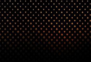 Dark orange vector pattern with symbol of cards.