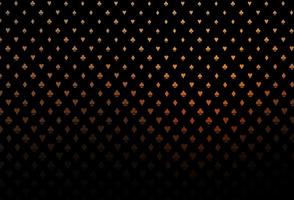 Dark orange vector pattern with symbol of cards.