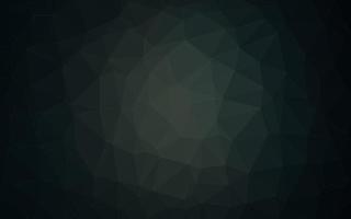 Dark Black vector shining triangular background.