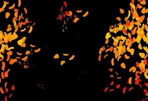 Dark Orange vector texture with random forms.