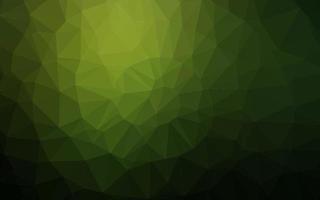 Dark Green vector shining triangular template.