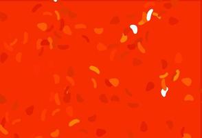 Light Orange vector background with abstract forms.