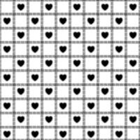 Seamless vector pattern. Texture with a fresh, stylish feel. Geometric tiles with rotated dotted rhombuses and hearts that repeat.