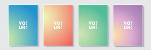 gradation cover soft color, set collection template design vector graphic