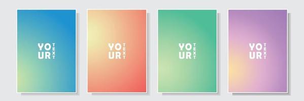 gradation cover soft color, set collection template design vector graphic