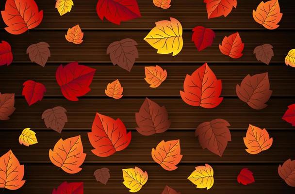 maple leaf, autumn banner vector background