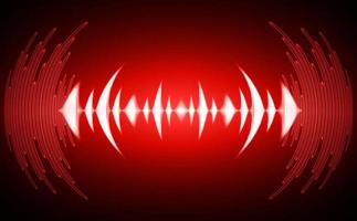 Sound waves oscillating dark light vector