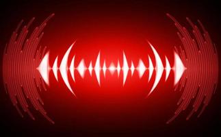 Sound waves oscillating dark light vector