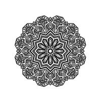 monochrome elegant mandala decoration vector graphic