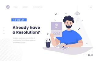 Job listing and personal planner on landing page design vector