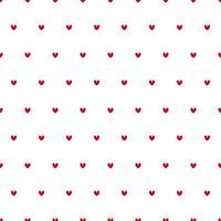 corazones de patrones sin fisuras sobre fondo blanco. fondo del día de san valentín. patrón de papel de regalo. vector