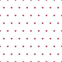 Hearts seamless pattern on white background. Valentines Day background. Wrapping paper pattern. vector