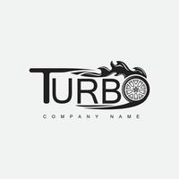 pictograma vectorial de diseño de logotipo turbo vector