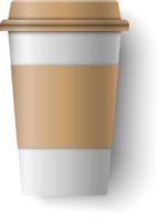 Coffee Cup In Brown vector