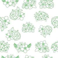 Roses pattern bunch of flowers, repeating print for fabric vector