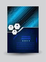 cyber circuit future technology concept background vector