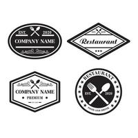 A Set Of Food Vector , A Set Of Restaurant Logo