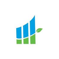logotipo financiero, logotipo de finanzas de crecimiento vector