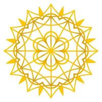 Vector for mandala in gold color