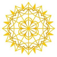 Vector for mandala in gold color