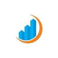 Abstract Graph Vector , Finance Logo