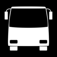 Bus icon white color vector