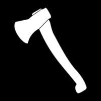 Axe icon white color vector