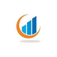 financial logo , financial arrow logo vector