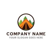 camping logo , adventure logo vector