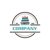 sweet cake logo , cake logo vector