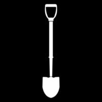 Shovel icon white color vector