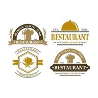 logotipo del restaurante, logotipo de la cocina vector