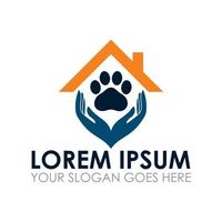 pet house vector , veterinarian logo